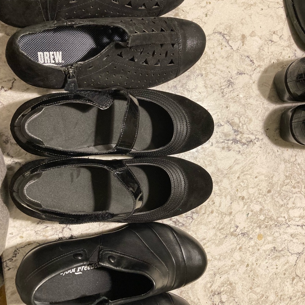 3 pairs of like-new orthotic shoes.  Size 9m.